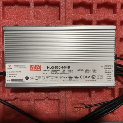 明纬LED开关电源HLG-600H-12B/15B/20B/24B/30B/36B/42B/48B/54B