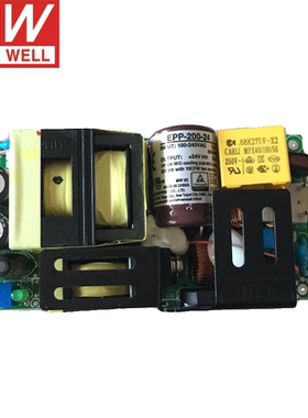 明纬PFC裸板EPP-200-12/15/24/27/48V工业绿色环保基板电源供应器