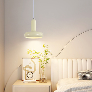 奶油风床头吊灯法式温馨餐厅灯创意设计感吧台卧室书房LED灯