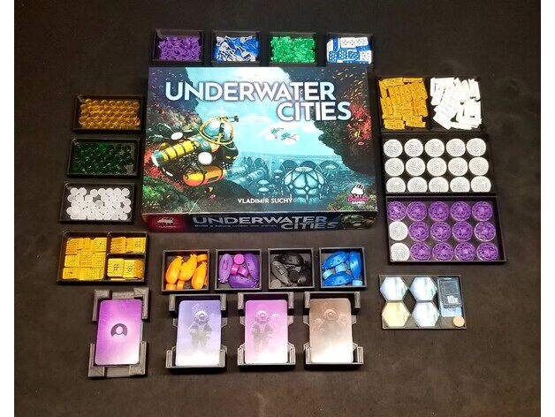 水下城市桌游收纳3d打印(仅收纳无桌游)