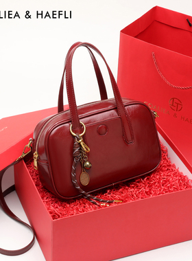 香港品牌红色新娘包结婚包包女新款小众设计婚宴手提包婚包斜挎包