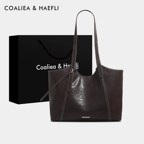 官网COALIEA&HAEFLI油蜡皮托特包