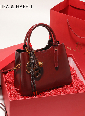 香港品牌复古红色新娘结婚包包女高级感礼物手提包日常可用斜挎包