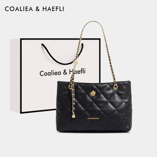 官网COALIEA&HAEFLI菱格腋下包女