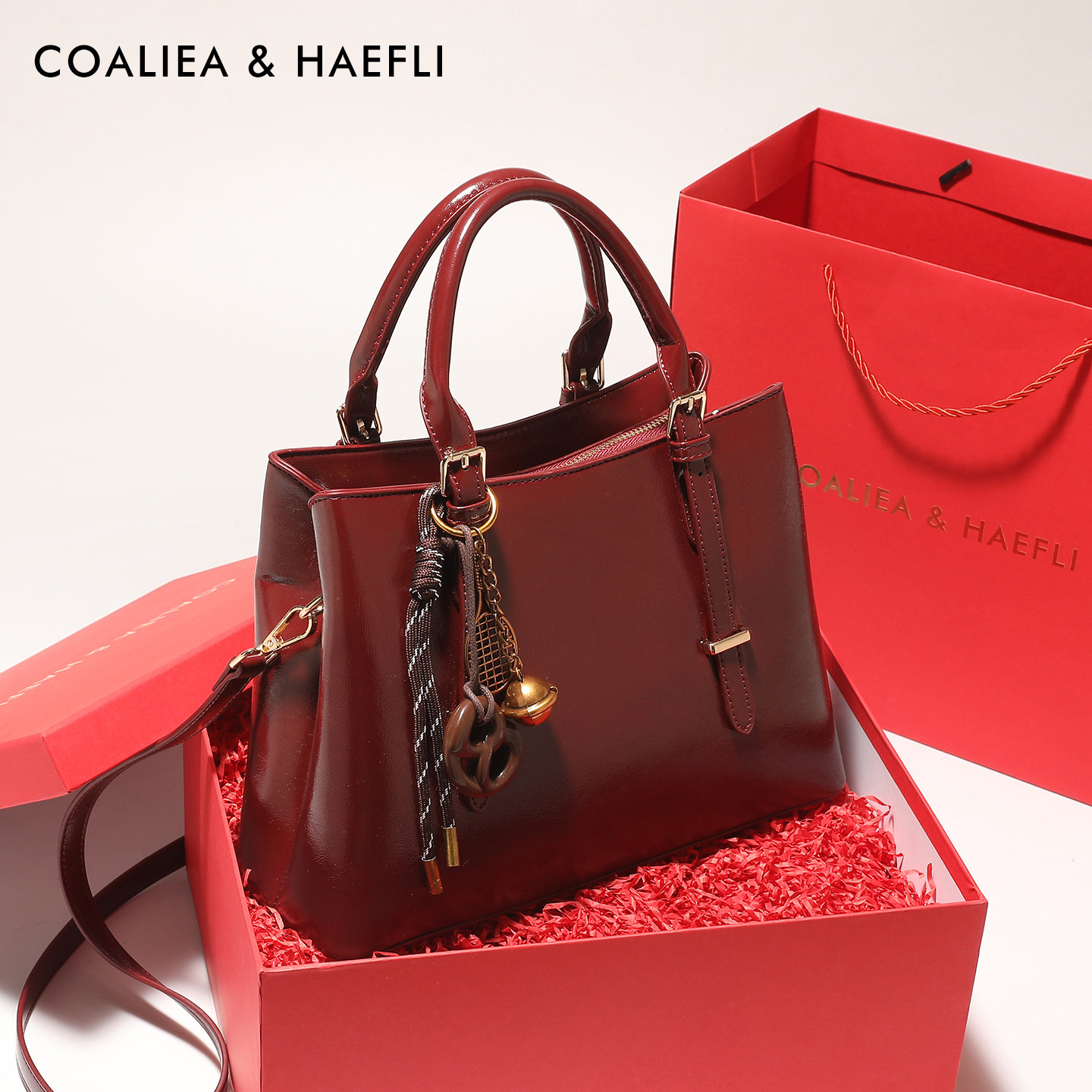 香港红色包包女高级感油蜡皮手提包婚包新娘大容量妈妈包日常可用,箱包皮具/热销女包/男包,托特包,淘宝优惠券,粉丝福利购,淘宝优惠卷