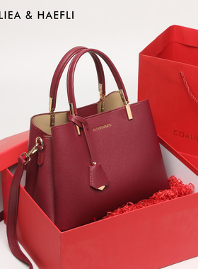 香港品牌红色包包女结婚包新款时尚手提包妈妈包女士婆婆婚宴礼物