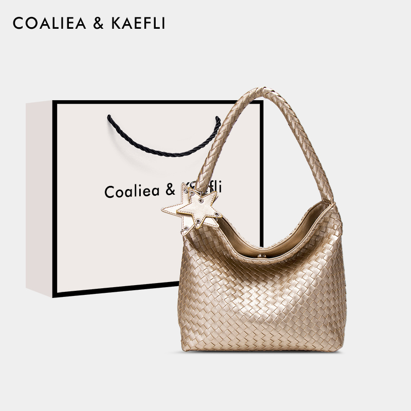 官网COALIEA&KAEFLI编织托特包女
