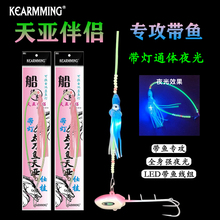 海钓装备带鱼钢丝前导太刀鱼天亚伴侣仕挂串钩夜光带灯钓组带鱼钩