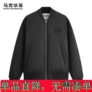 马克华菲男装2024羽绒服男棒球领棒球棒马薄保暖外套男装