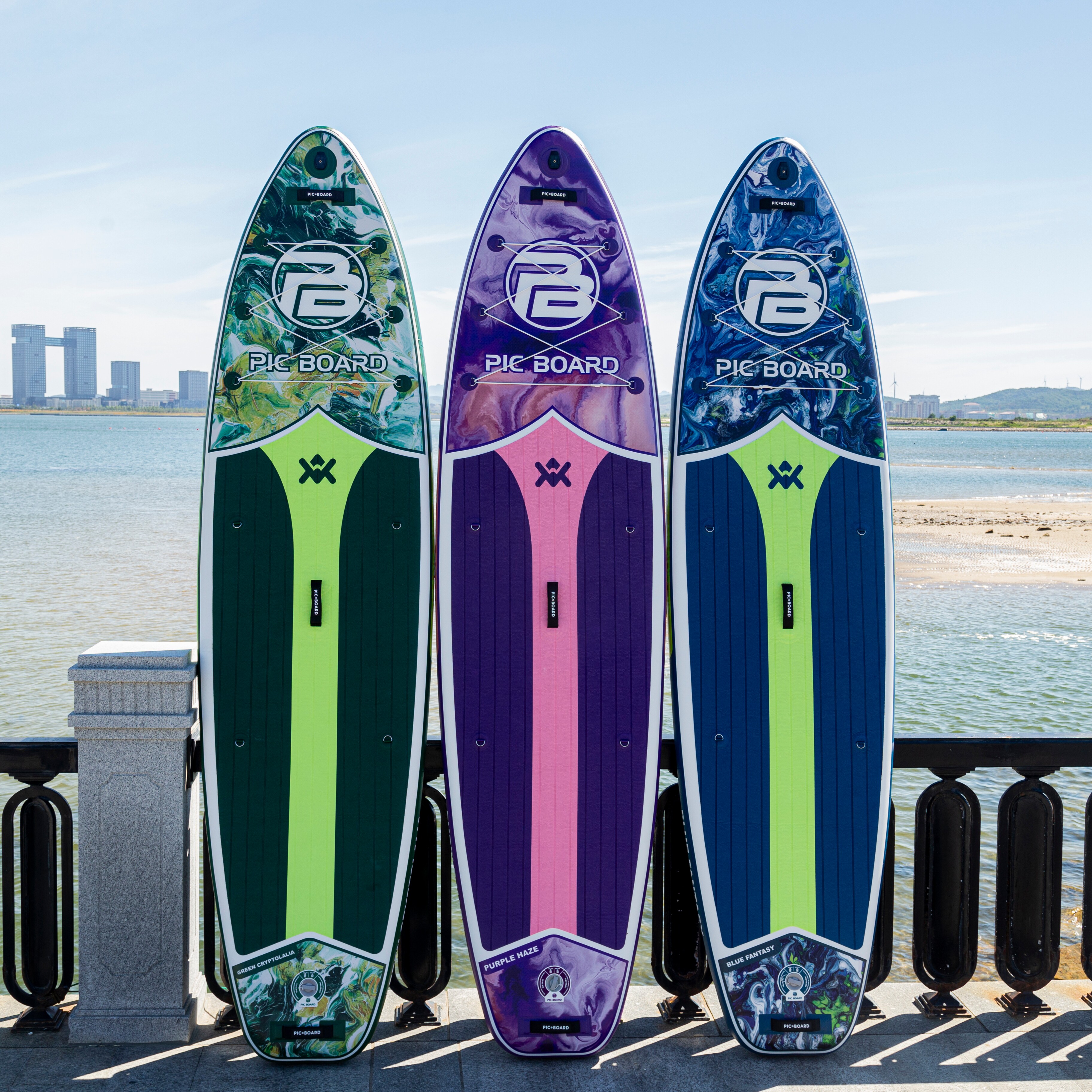 PICBOARD充气桨板sup划桨浆板海上冲浪板全能板休闲巡航板竞速板