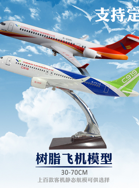 C919中国商飞ARJ-21飞机模型周年庆礼物定制南航国航摆件收藏礼品
