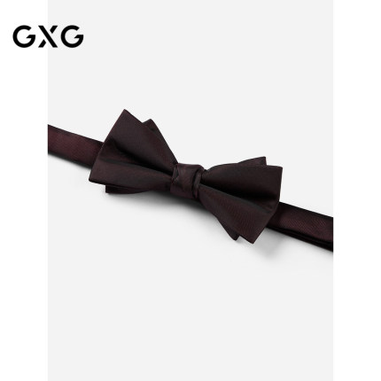 GXG领结男士商务西装衬衫领口装饰衣服配饰红色蝴蝶结潮双层