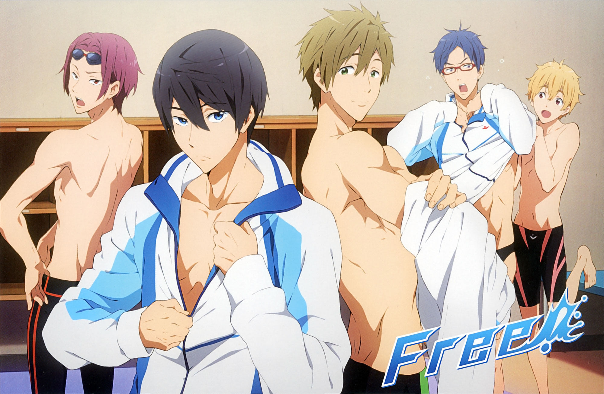 素材/设计盒装 【FREE！男子游泳部】 1-3期 【DVD刻录光盘】