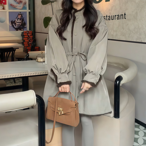 高级感立领棉衣外套女显瘦新款