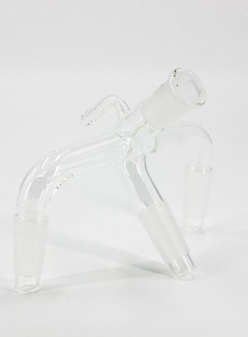 芯硅谷 D3886 三通蒸馏接收管,带小咀接头,高硼硅