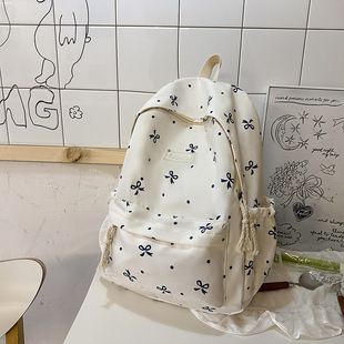新款书包女ins日系少女学院风蝴蝶結背包韩版原宿大容量可愛双肩