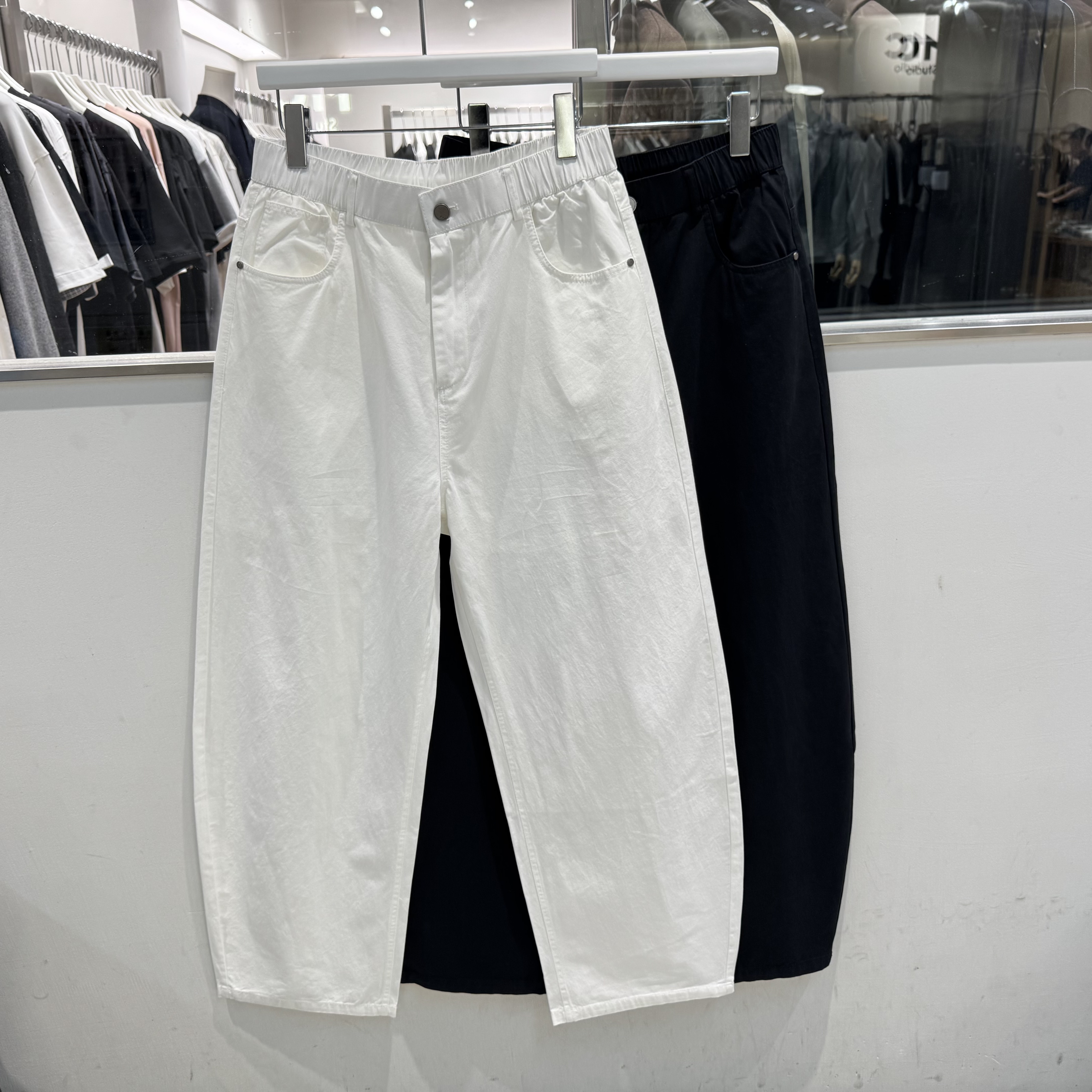 2026夏季新款美式复古宽松弯刀裤男时尚休闲阔腿显瘦痞帅薄款长裤