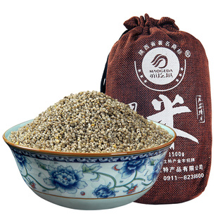 峁圪垯 延安黑小米麻袋装1500g*1袋五谷杂粮小黑米煮粥香糯新小米