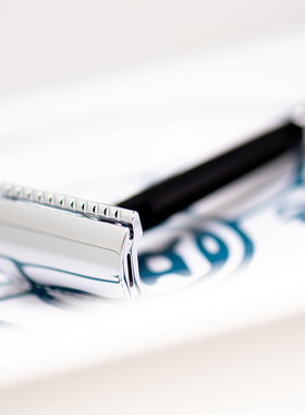 MERKUR默克 20C 30C德国进口手动剃须刀不锈钢老式男士安全刮胡刀