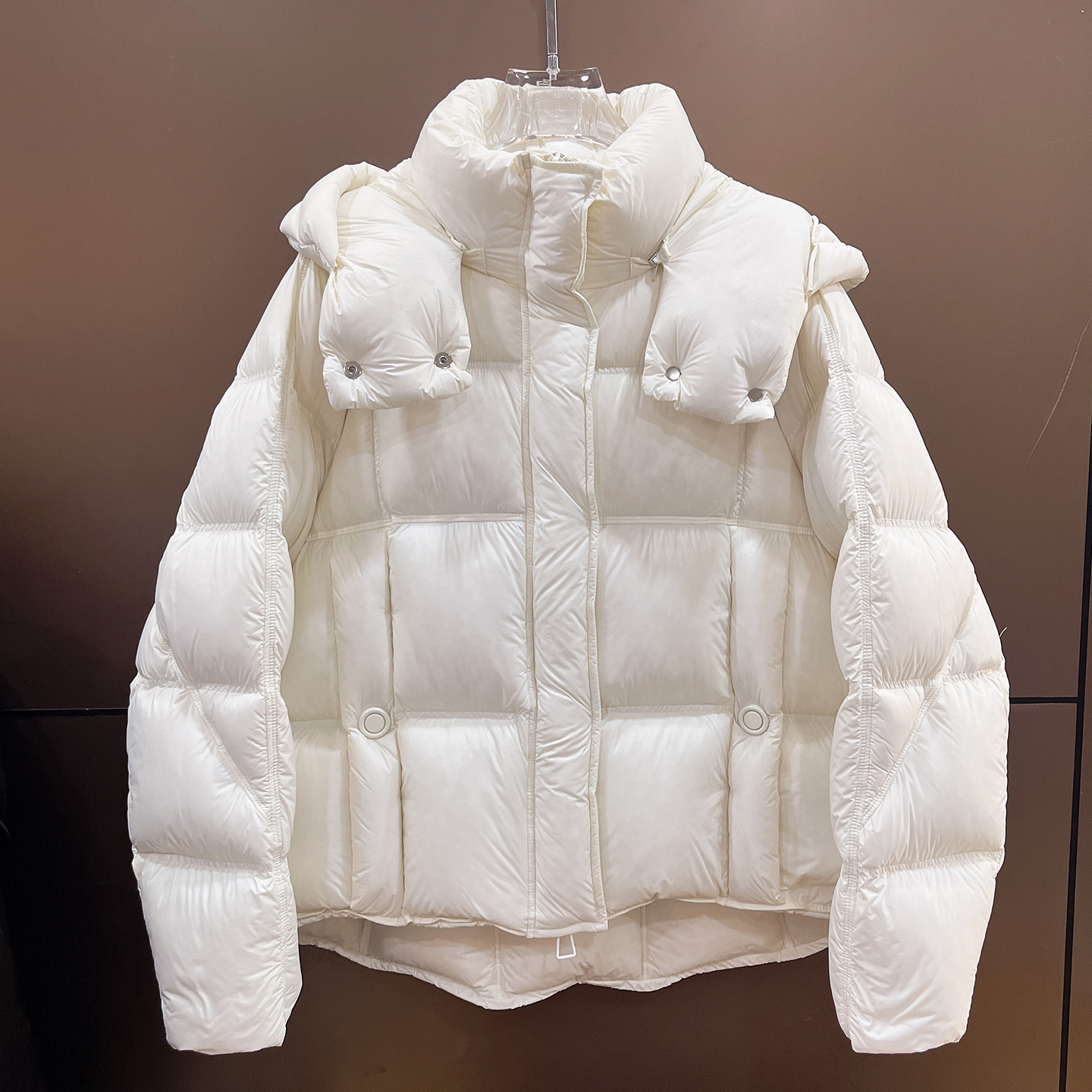 90白鹅绒加厚面包服外套2025冬季零压保暖宽松保暖连帽羽绒服女潮