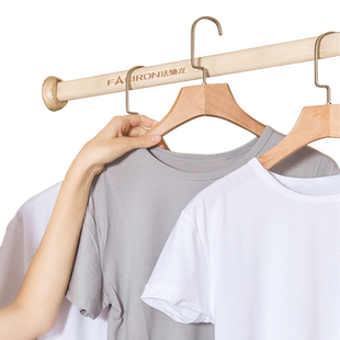 法驰龙榉木实木衣柜挂衣杆橱内衣架杆挂衣服杆木质木头衣通横杆