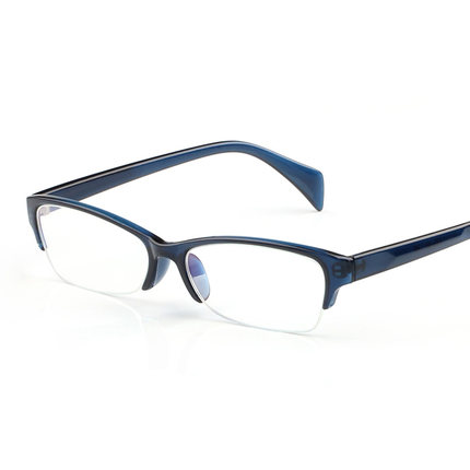 新款防辐射眼镜男女款电脑护目镜半框框架防蓝光抗疲劳无度数潮平