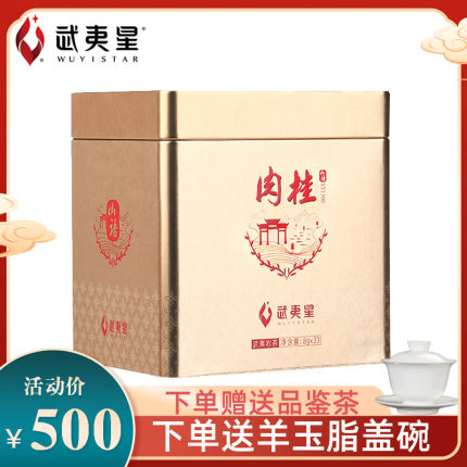 星茶联武夷星山语SY1300正岩肉桂茶叶礼盒装武夷岩茶肉桂264g