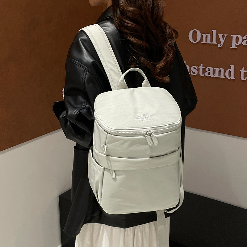 ColorfulFox双肩包女简约高中包