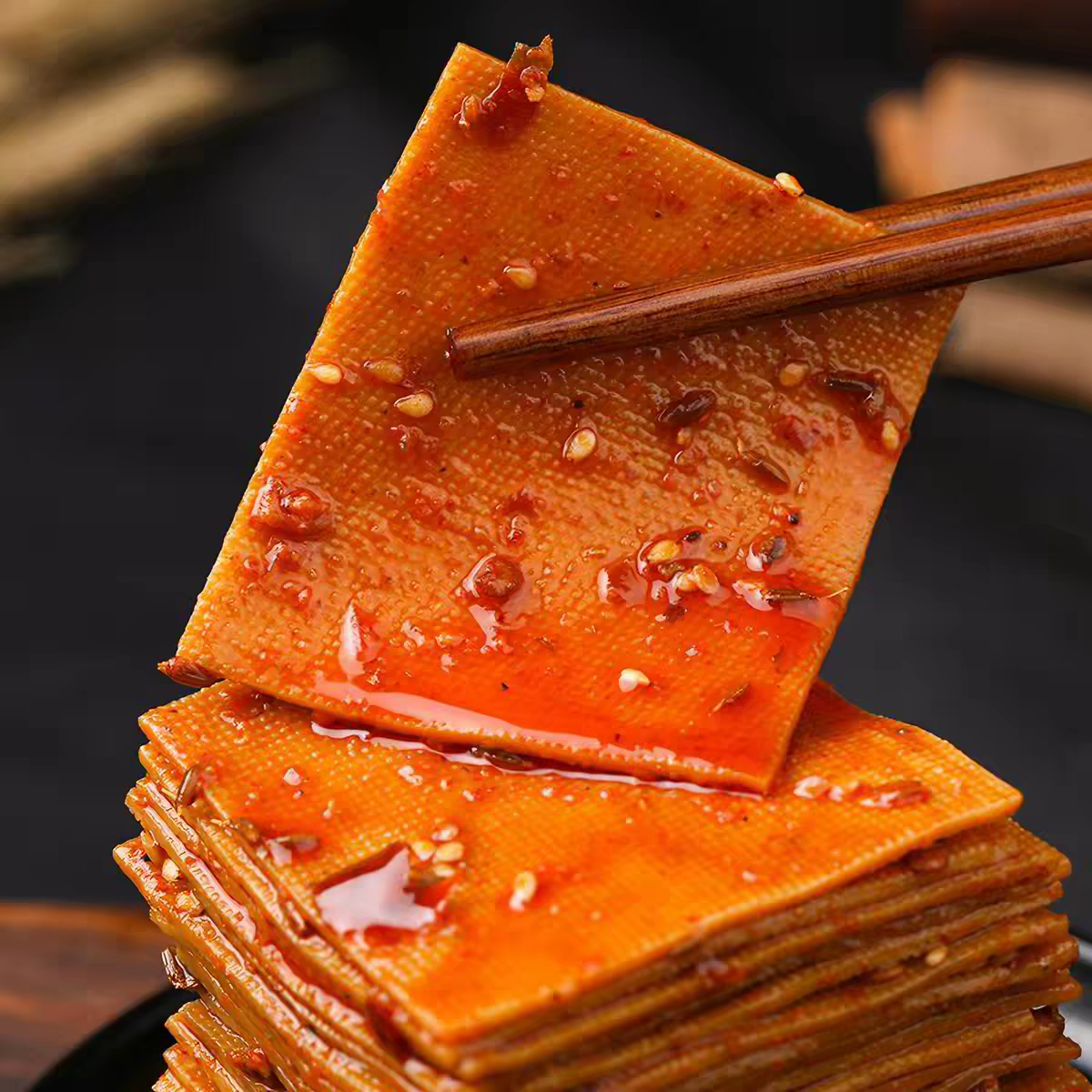 香辣千张条千张麻辣豆干豆腐皮解馋小零食品