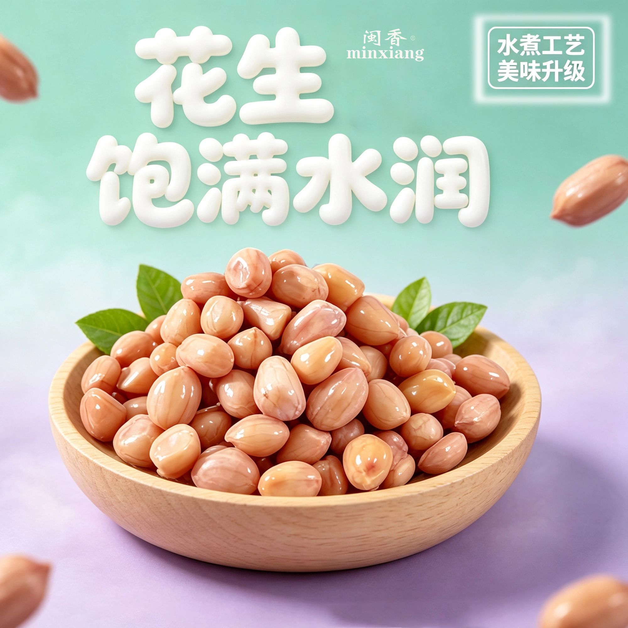 闽南特色香焖花生下饭菜五香卤味花生米下酒解馋早餐配粥整箱批发