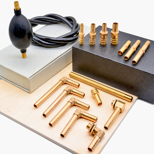 茶盘漏水铜片铜管 小号茶字茶零配件排水下水过滤茶渣漏片直角