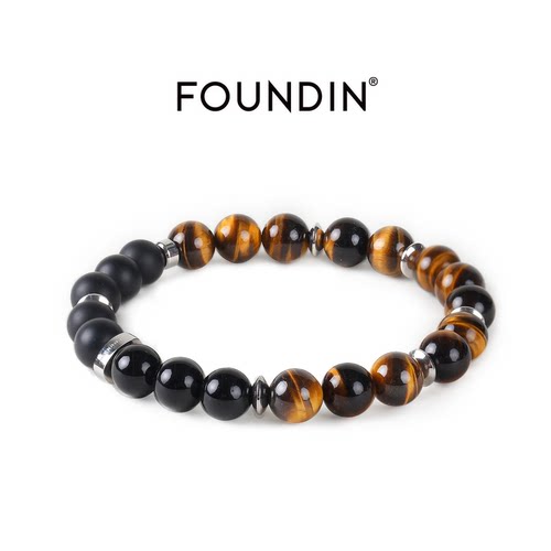FOUNDIN凡汀小众复古虎眼石手链