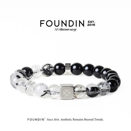 情人节礼|FOUNDIN天然黑发晶手链