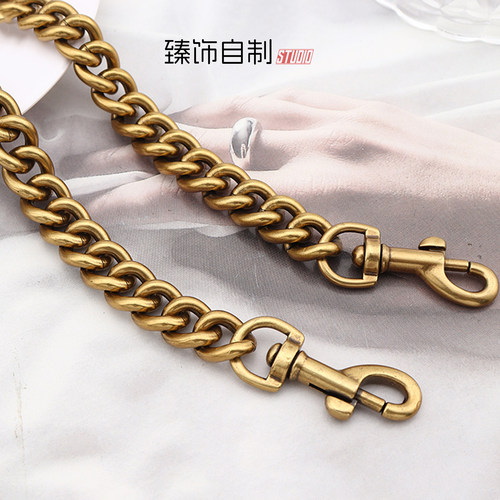 双G链条金属链子肩带铜包铝材质