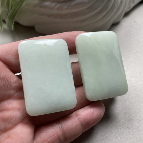 精品鸭蛋青蓝田玉平安无事牌带证