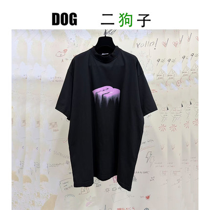 【二狗子定制】3M限定~溶解字母oversize圆领短袖T恤tee男女