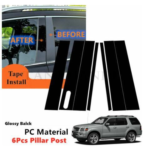 适用于福特 Explorer SportTrac2002-2010探险者车窗饰条PC中柱贴