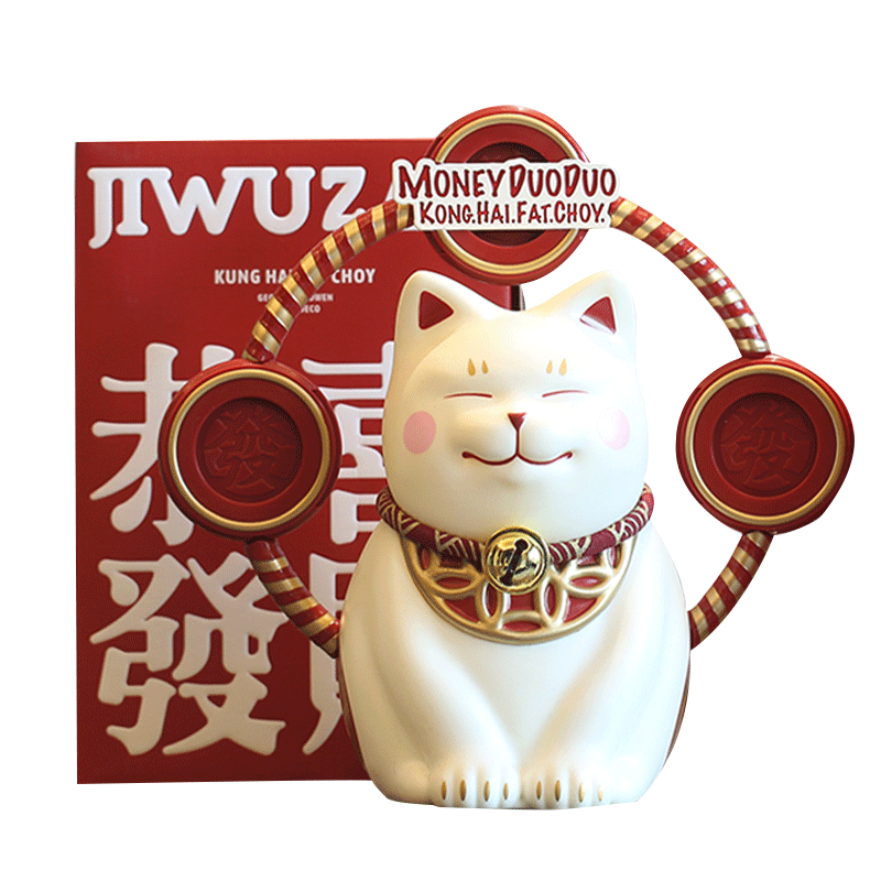 收银台日本招财猫小摆件小型摇手开业礼物礼品店铺家居客厅发财猫
