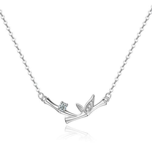 阿宝S999纯银「竹」够项链夏季新款小众轻奢中国风2024新款锁骨链