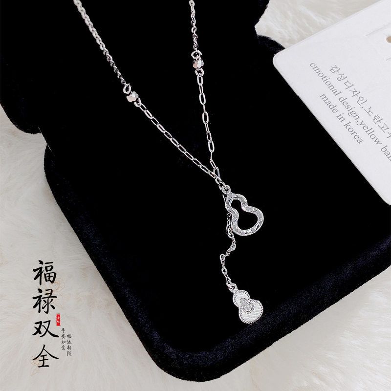 999纯银葫芦碎冰冰项链女个性潮
