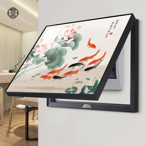 免打孔遮挡电表箱装饰画