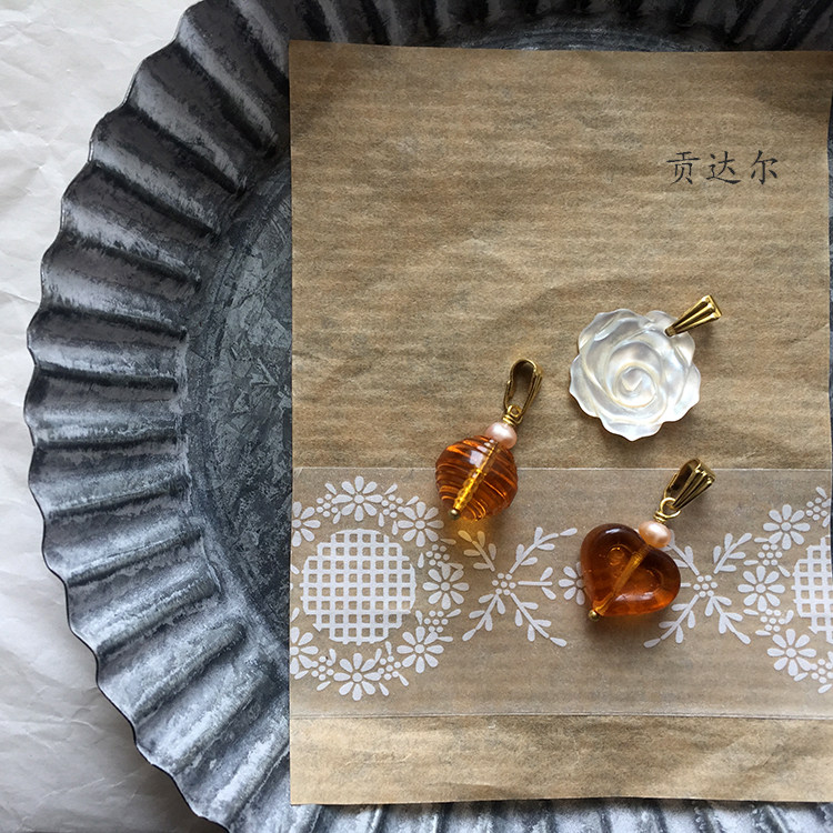 蜂蜜与花 3款自然系吊坠合集 项链坠