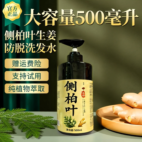 无硅油侧柏叶防脱去油洗发水
