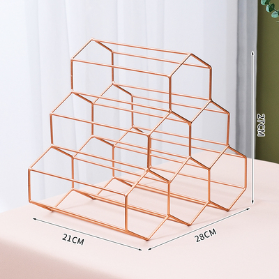北欧风格创意铁艺红r酒架摆件餐厅展示架葡萄酒瓶架子酒格装饰酒