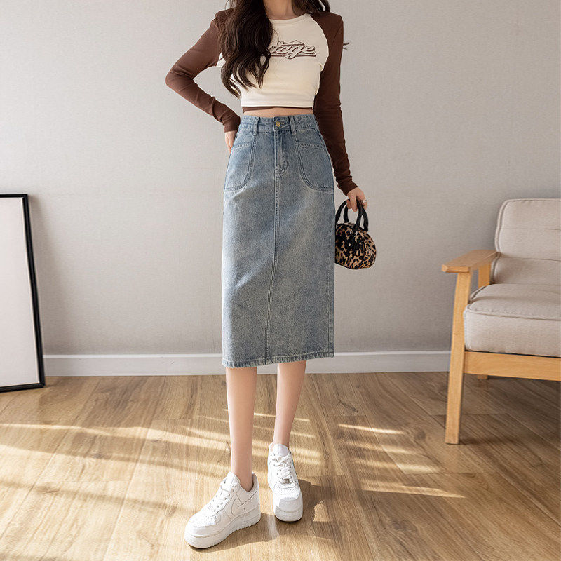小个子牛仔裙女2026新款夏季巨好看的裙子包臀a字半裙开叉半身裙