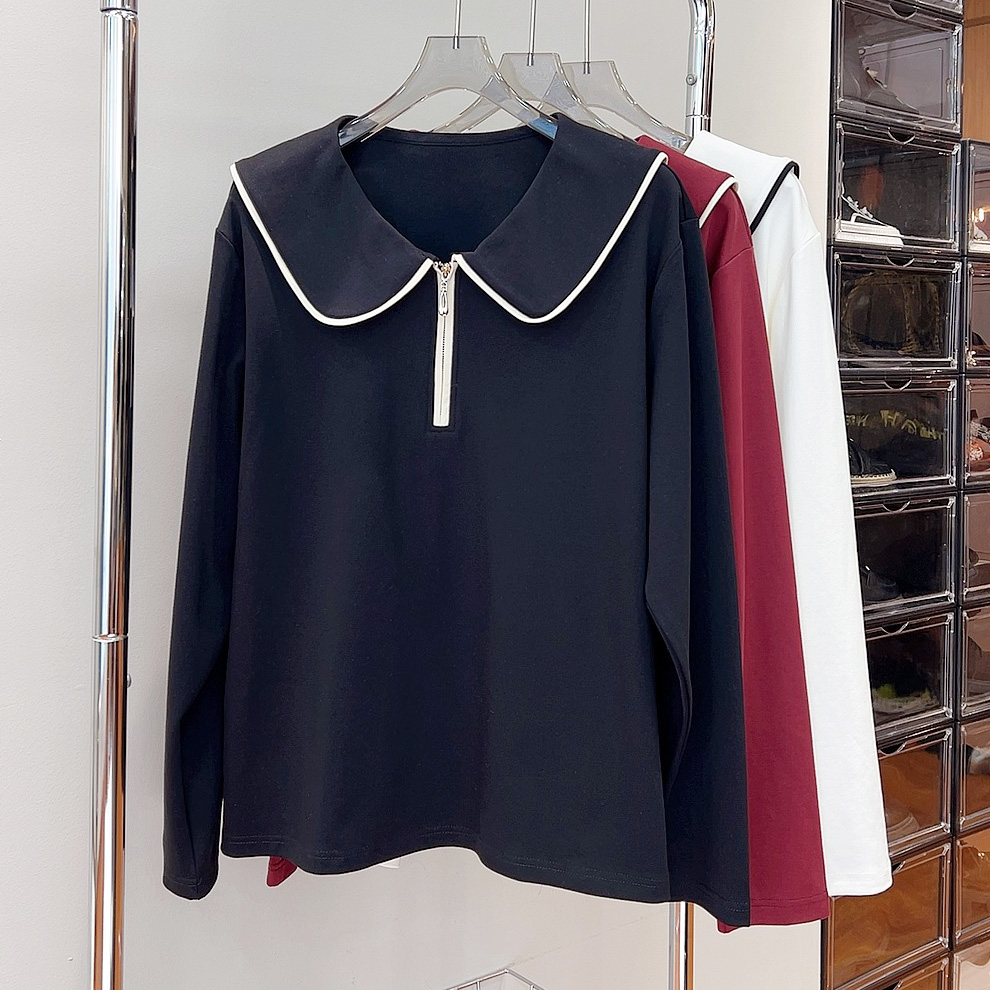 长袖简约常规时尚棉质女装