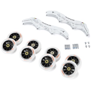 凯雷德新品轮滑刀架配件3轮下鞋4*100速滑鞋刀架90mm100mm110mm轮