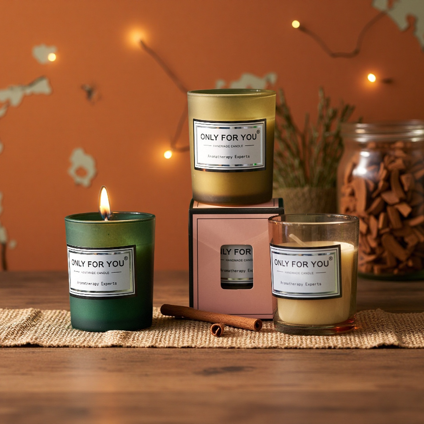 香薰蜡烛定制持久留香助眠卧室淡香高级感伴手礼香氛浪漫摆件礼物