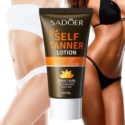 Body Self Tanner Lotion Sunless Tanning Cream美助黑霜身体乳
