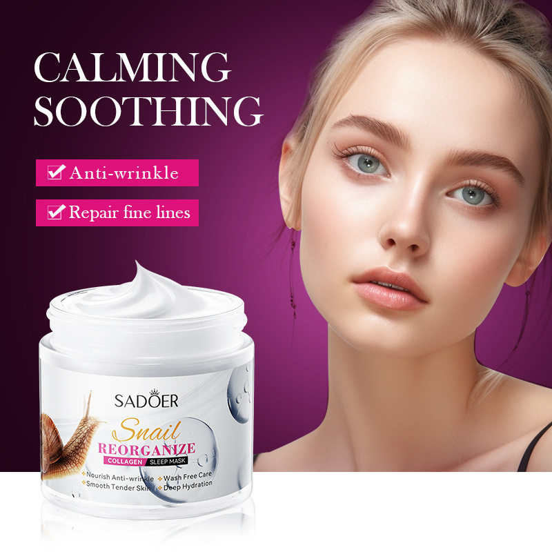 Snail Collagen Sleeping Facial Mask Anti wrinkle蜗牛睡眠面膜